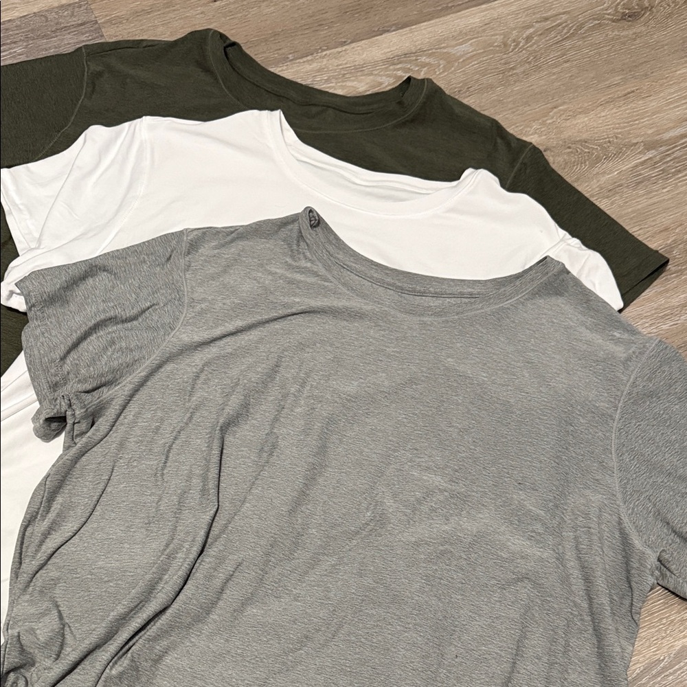 Classic Women’s T-Shirt Set - Gray, White, and Green